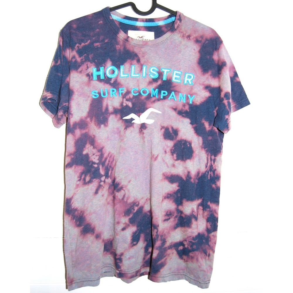 Hollister t-shirt Small Embroidered logo Surf tee Tie Dye Unisex Vintage Retro